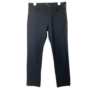 J. Crew Black Jeans Womens 32" W Straight Stretch Zip Pocket Mid Rise‎